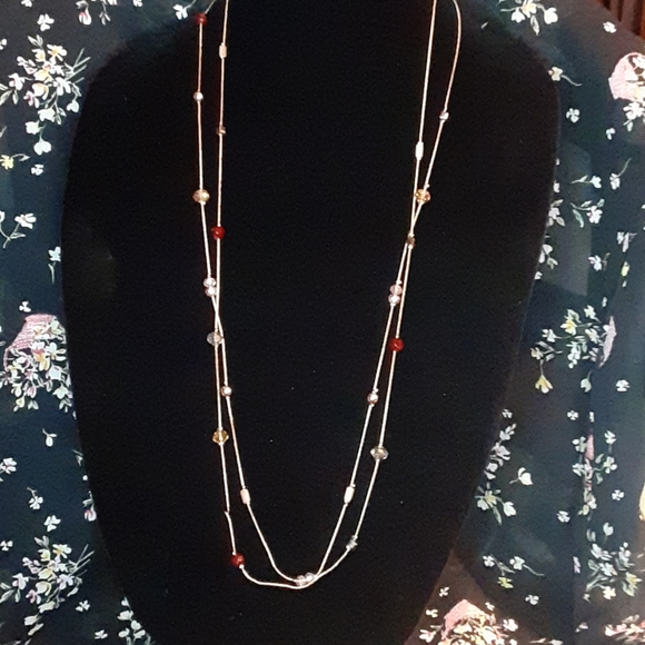 Loft Outlet Long Double Strand Necklace 